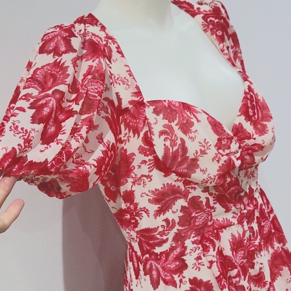 Seven Wonders Stevie pink floral midi dress - Picture 8 of 15